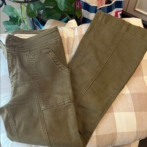 Anthropologie Stretch High Rise Bootcut Casual Pants